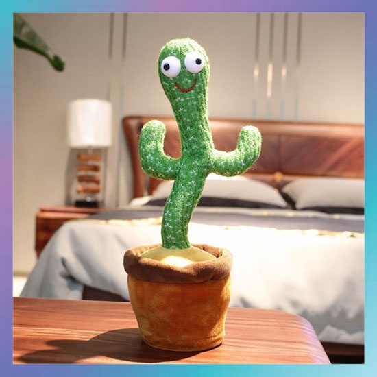 Mainan Kaktus Bergoyang Dancing Cactus Boneka Kaktus Goyang Dan Bicara Kaktus Joget Ngomong Murah
