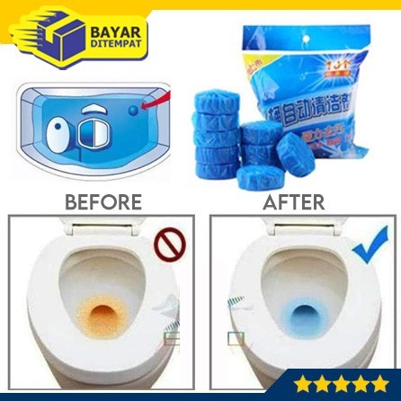 PROMO!! Tablet Biru Pembersih Kloset Toilet WC Karbol Sibiru Penyegar Kloset Bau Cleaner Anti Jamur Perlengkapan Rumah Tangga Kamar Mandi