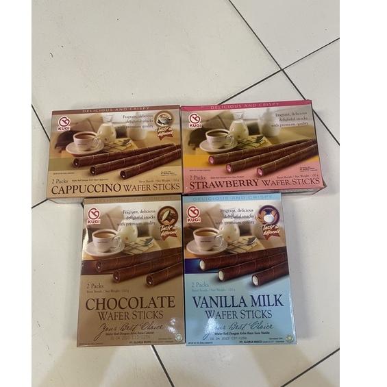 

㊨ Kugi wafer stick 120gr 1kotak isi 2pak FREE BUBBLE WRAP ●