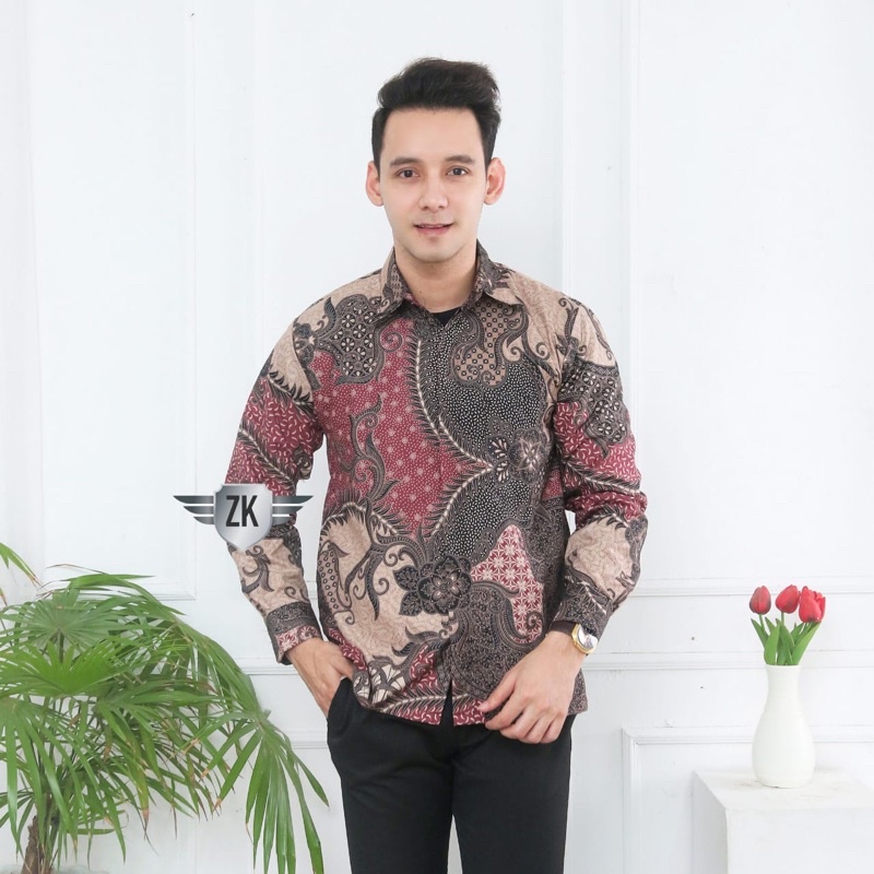 KEMEJA BATIK PRIA LENGAN PANJANG / BATIK PRIA / BAJU BATIK PRIA / BATIK JAYA STORE