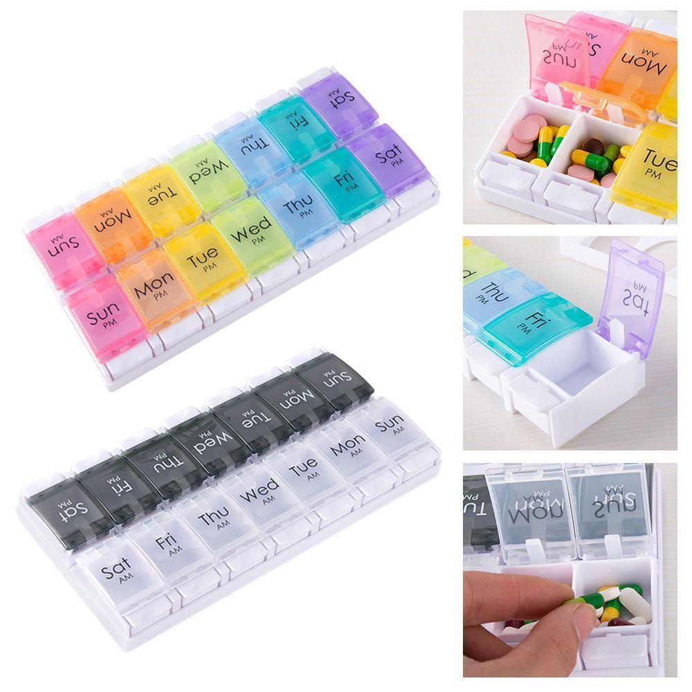 Pill Box Nanas Portable Tipe Tekan Perawatan Sehat 7hari Wadah Dispenser Tablet