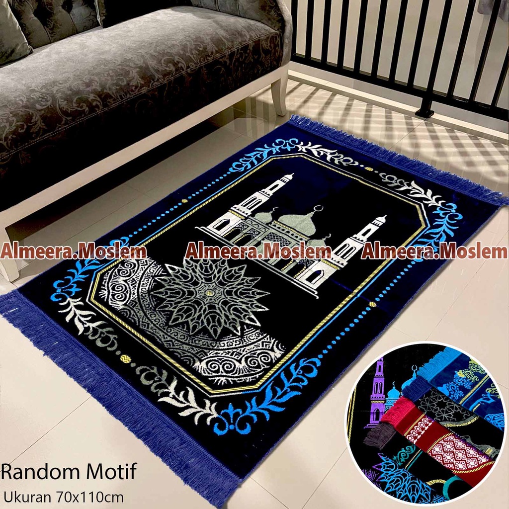 Sajadah Turkey Spigel Tebal Dan Halus Ukuran Dewasa Kualitas Premium Perlengkapan Sholat Pakaian Muslim