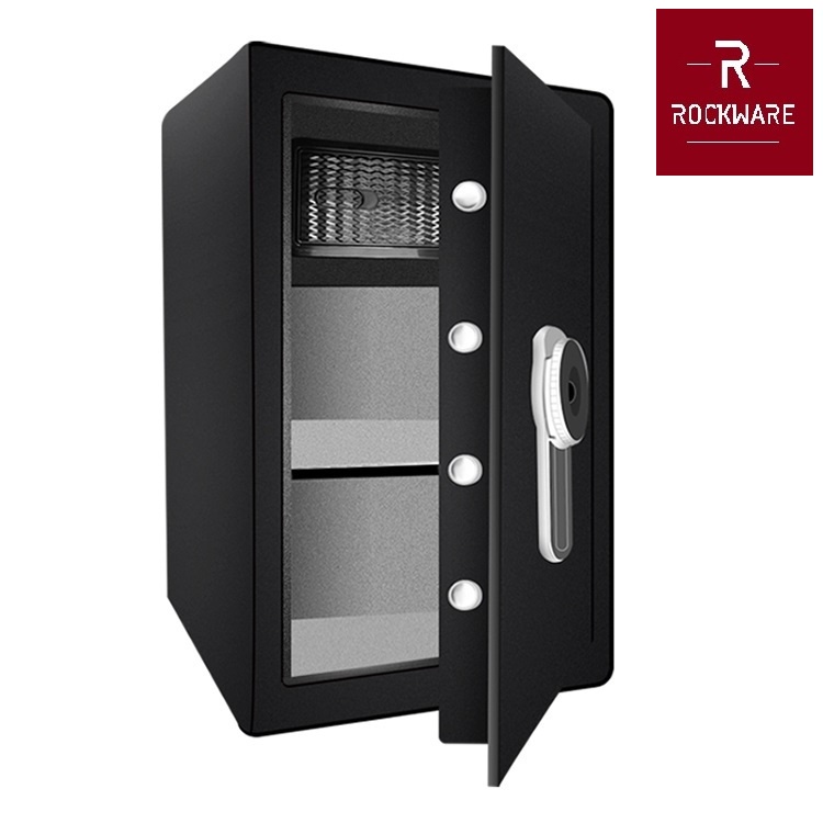 ROCKWARE Safety Box with Fingerprint Lock - 45x40x33cm - RW-MS-450