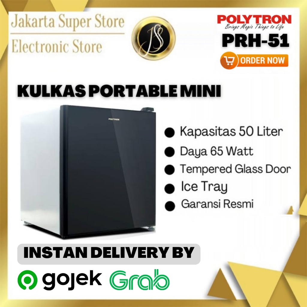 KULKAS PORTABLE MINI BAR POLYTRON PRH-51