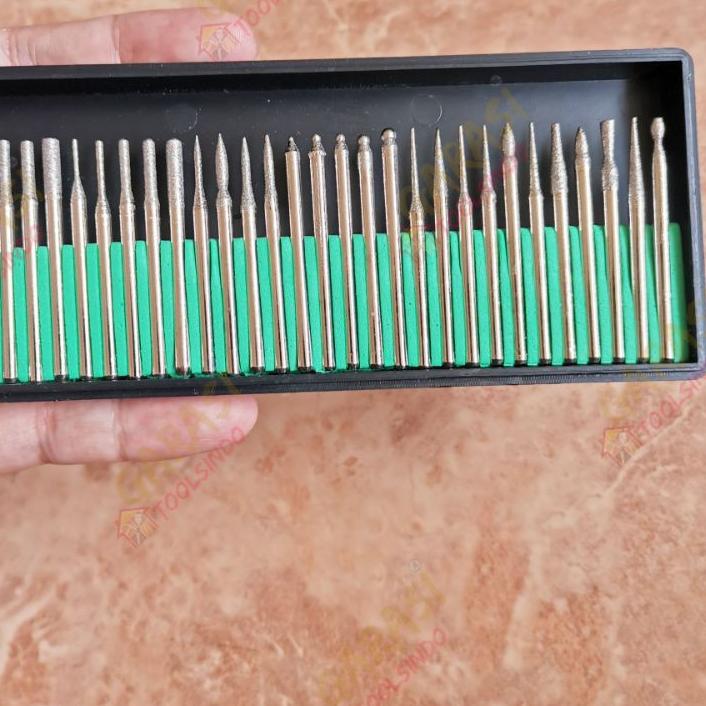 ↫ mata tuner set 30 pcs mata bor ukir grafir mata bor mini grinder set cuner mata bor diamond ㊰