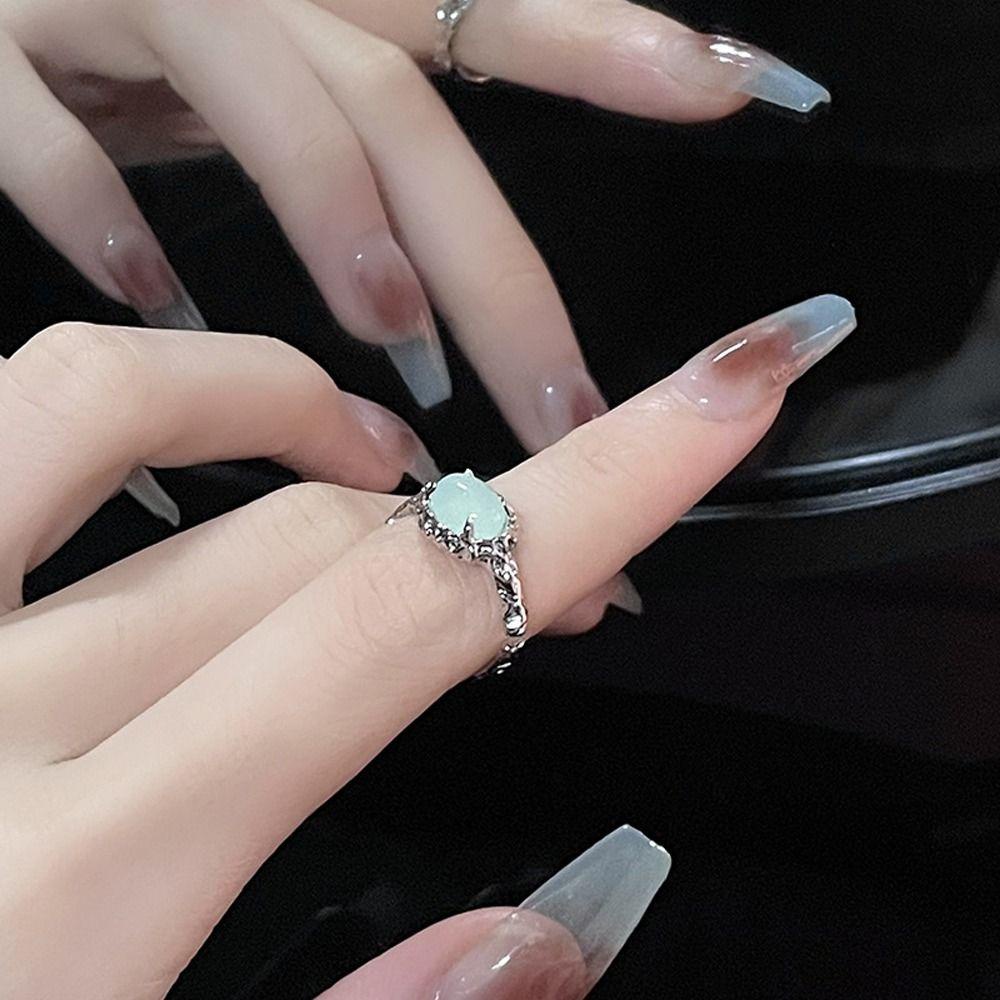 Mxbeauty Wanita Cincin Halus Vintage Gadis Hadiah Rumbai Niche Desain Pembukaan Rings Cooper Fashion Perhiasan