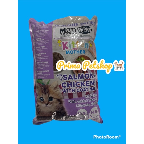 Markotops Kitten &amp; Mother 1kg makanan kering anak dan induk kucing