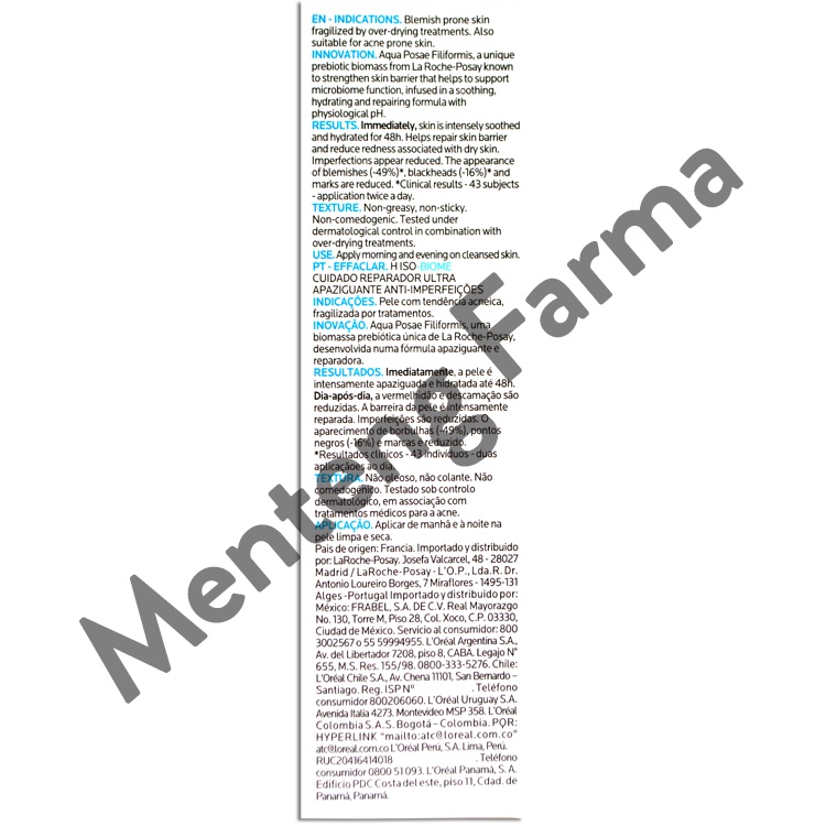 La Roche Posay Effaclar H Iso-Biome 40 mL - Pelembab Kulit Kering