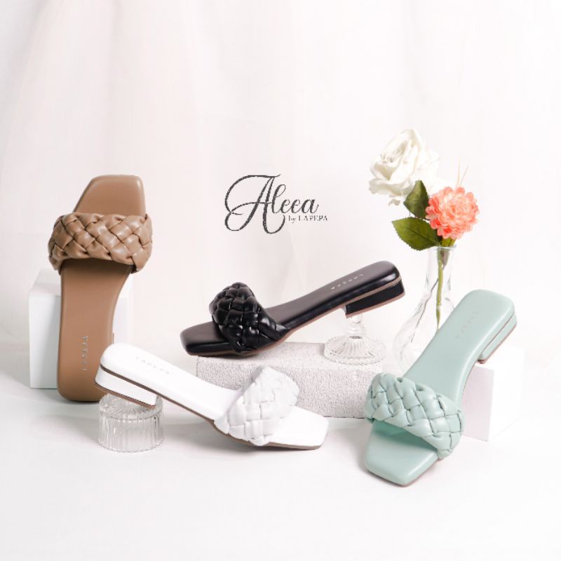 Sendal wanita/Sendal hak kecil/ALEEA SERIES/Sendal LAPEPA/sendal hak tahu/sendal flat/sendal teplek/