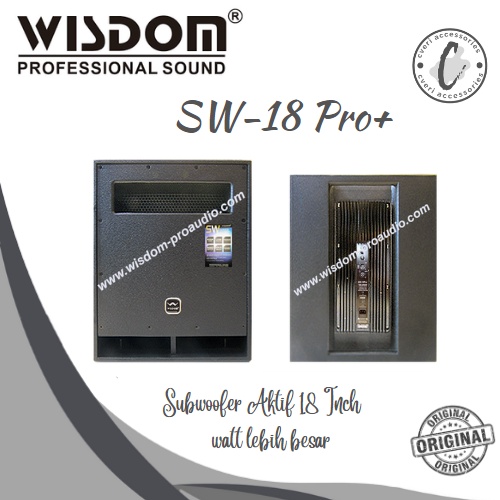 Wisdom SW18Pro+ Subwoofer Aktif 18 Inch Original Wisdom SW-18 PRO+