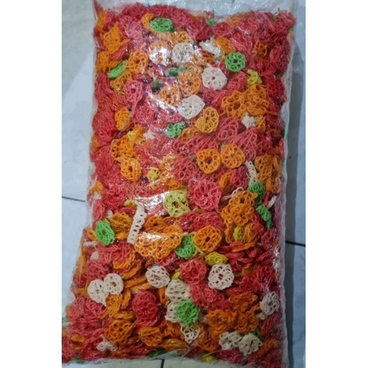 

kerupuk mawar warna mini