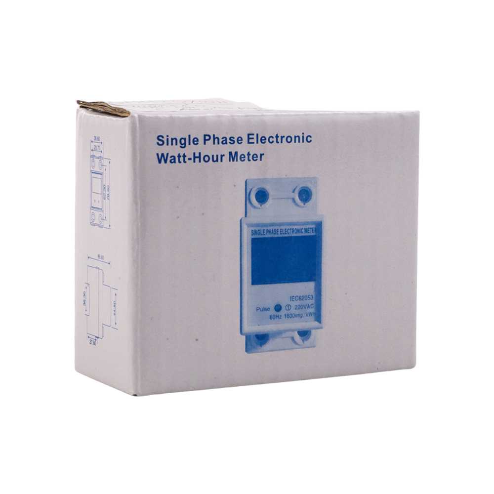 DIANQI Meteran Listrik Digital Din Rail Voltmeter Single-Phase 220 V - DDS1108 ( Mughnii )