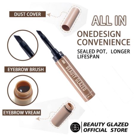 Beauty Glazed Pomade Eyebrow Smooth Hold Color Eyebrow Balm Beauty Glazed Eyebrow Cream Alis Brow Pomade Beauty Glazed Eyebrow Gel