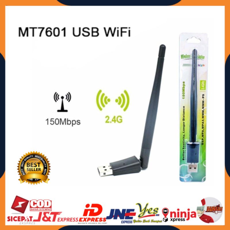 [COD] USB WIFI 150MBPS MT7601 / WIRELESS ADAPTER DONGLE WIFI UNTUK SET TOP BOX STB PC LAPTOP 150 MBPS