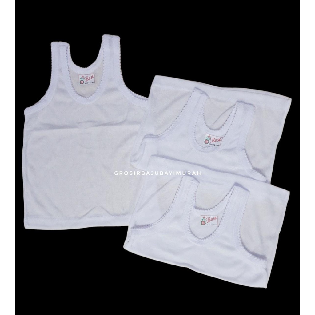 1 lusin singlet anak warna BAGAS/ ROSE size L