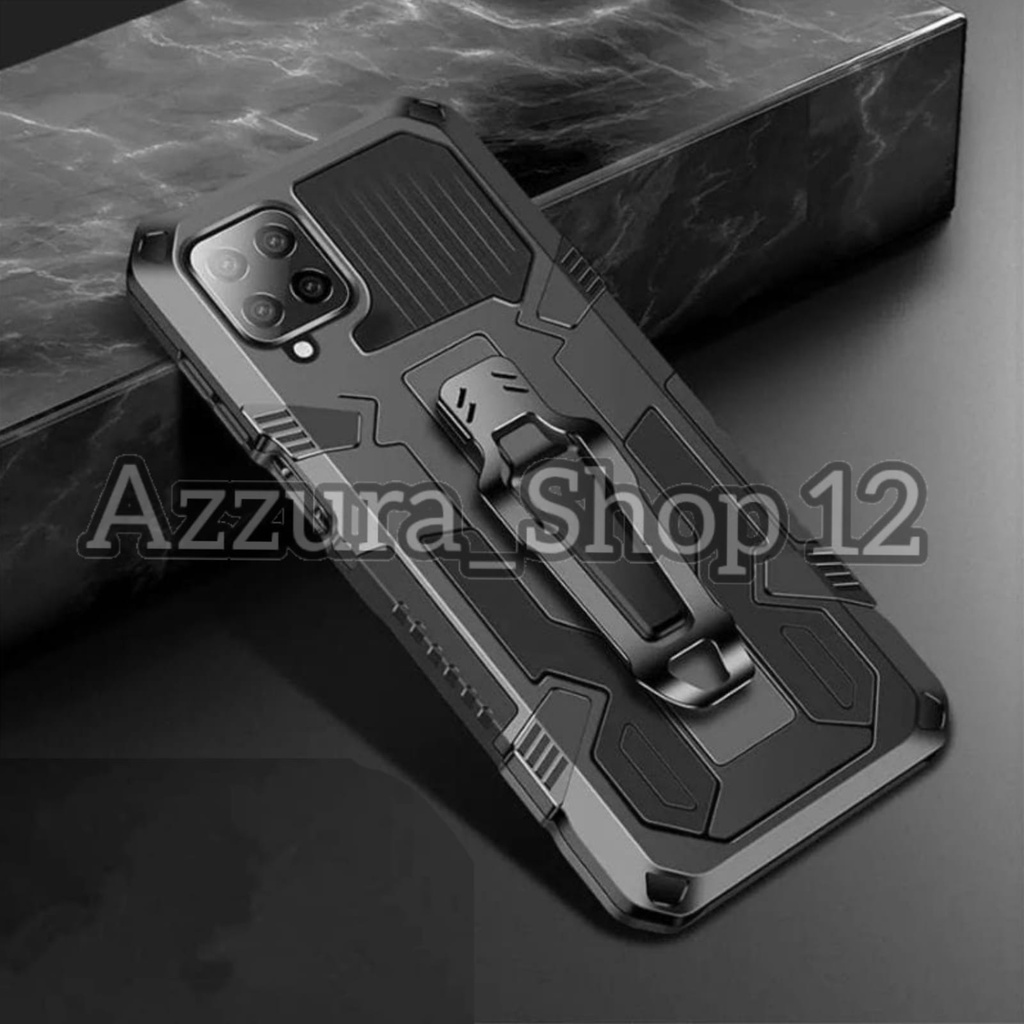 Case For Samsung Galaxy A12 / M12 Hard Case Belt Clip Kick Standing Cover