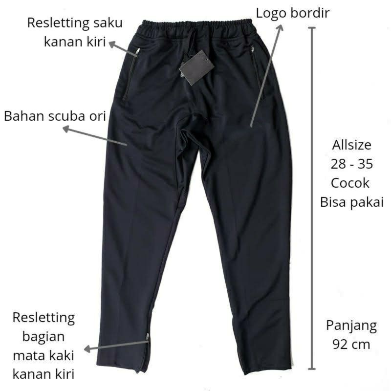 Track Pants - Celana Olahraga Panjang Pria &amp; Wanita No Brand Edition