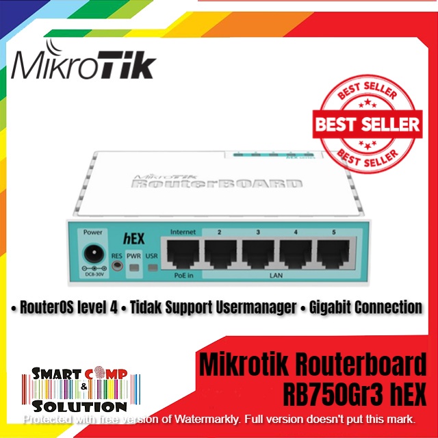 Mikrotik Routerboard RB750Gr3 hEX