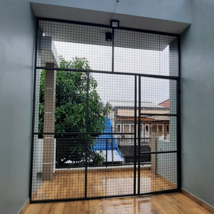 Jual pagar pembatas besi expanda minimalis modern | Shopee Indonesia