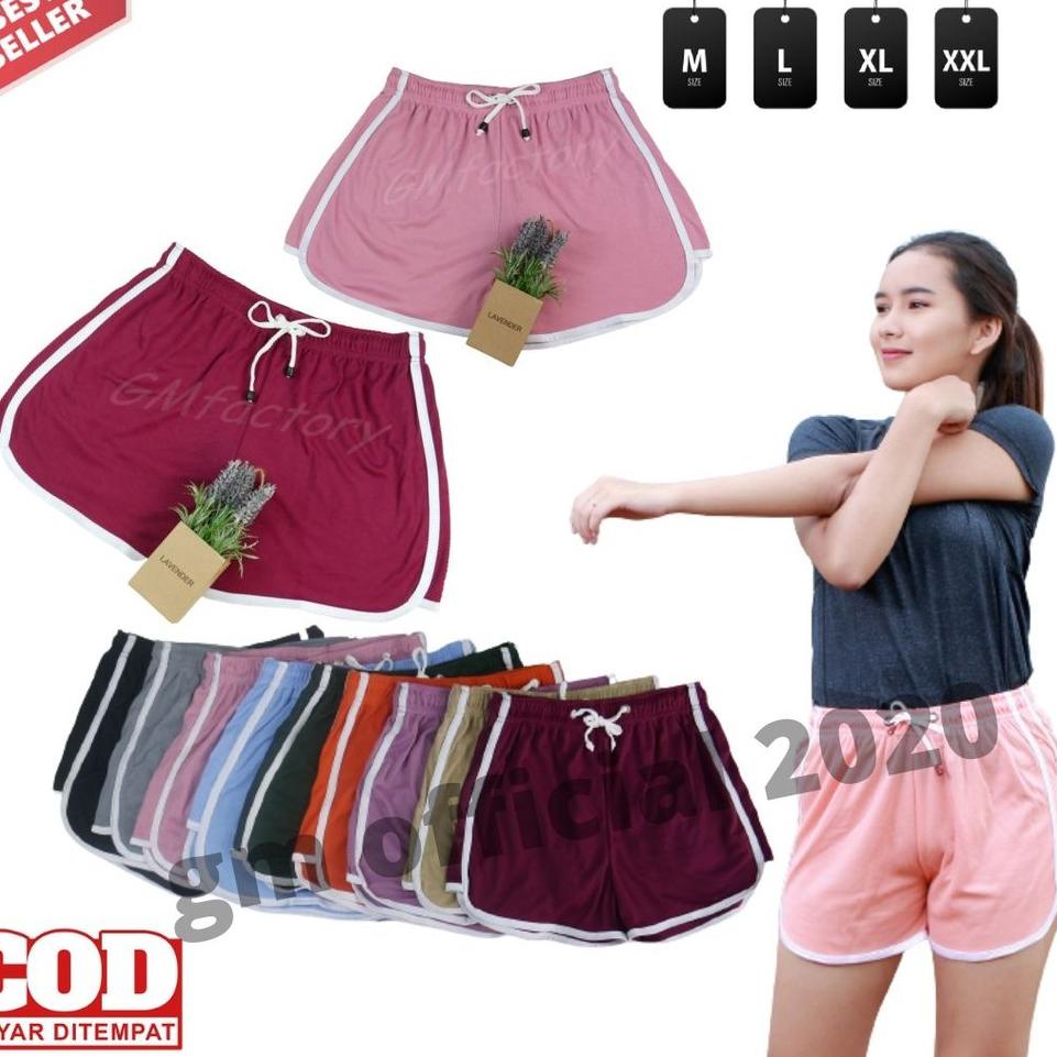 Celana pendek murah/celana pendek wanita  bahan PE  JUMBO [NBL.11De22ᵂ]