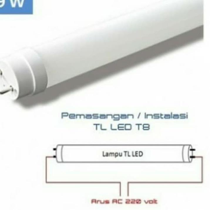 9.9 FLASH SALE Lampu TL neon led-Lampu TL Led T8 9watt 60cm White/Warm white murah berkualitas merk 