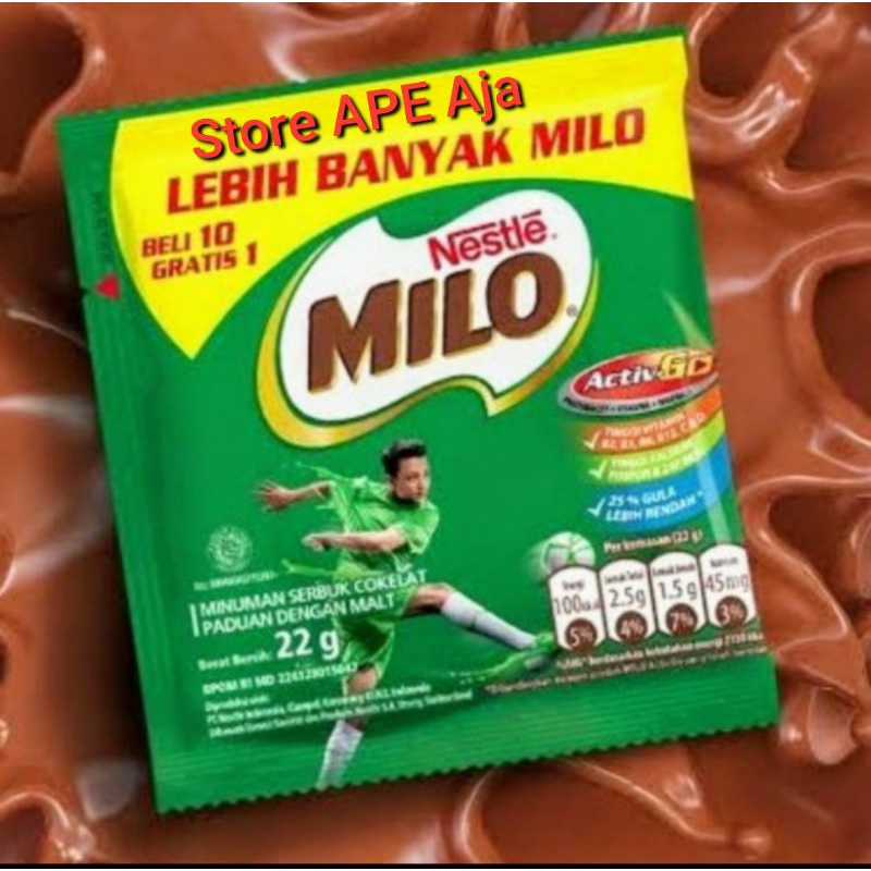 

SUSU COKELAT MILO [ 22 gr X 10 Sachet ]