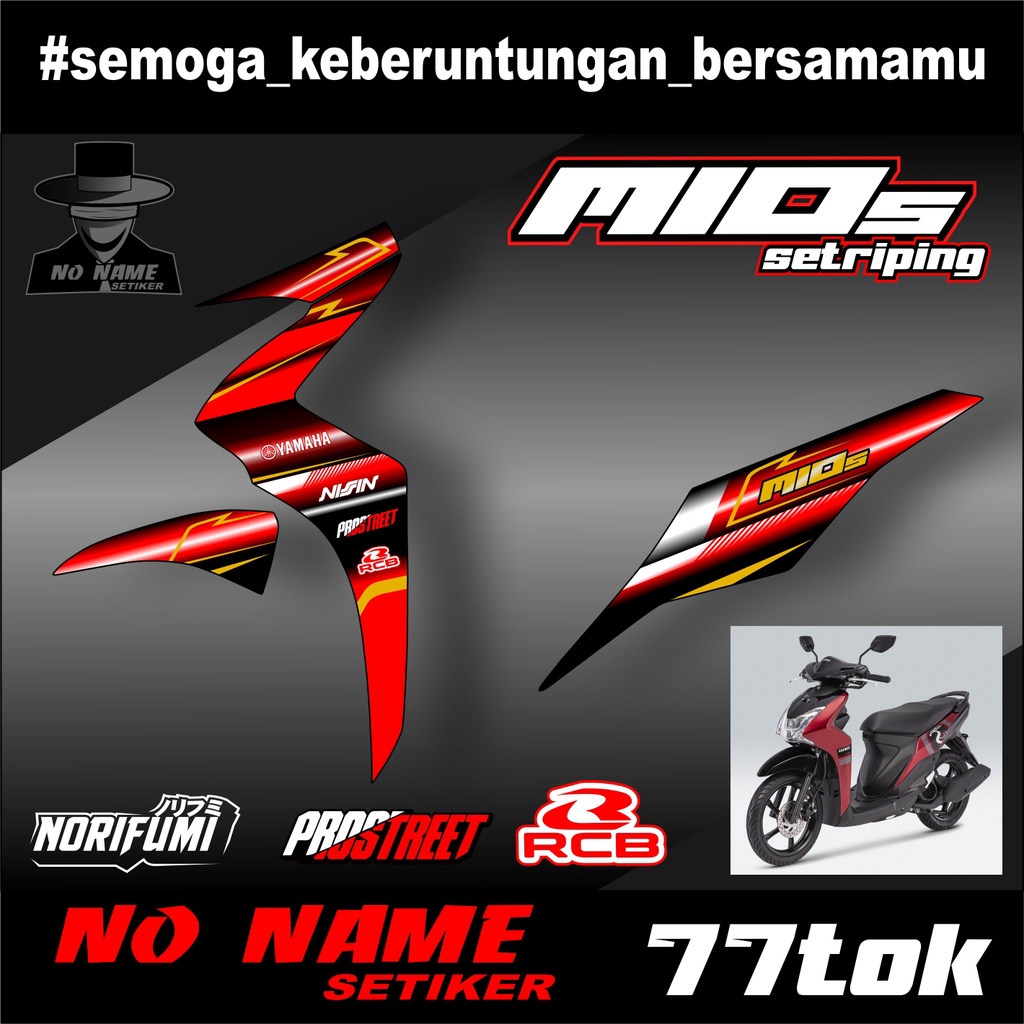 STICKER STRIPING MIO S (77tok)/ANTI PUDAR/ANTI BENSIN