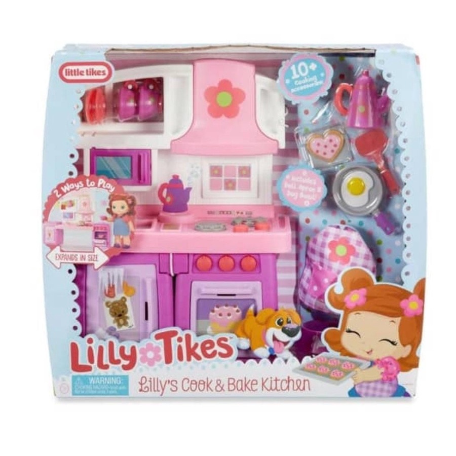 Sale Mainan: Little Tikes Lilly Tikes Lilly Cook & Bake Kitchen Ori