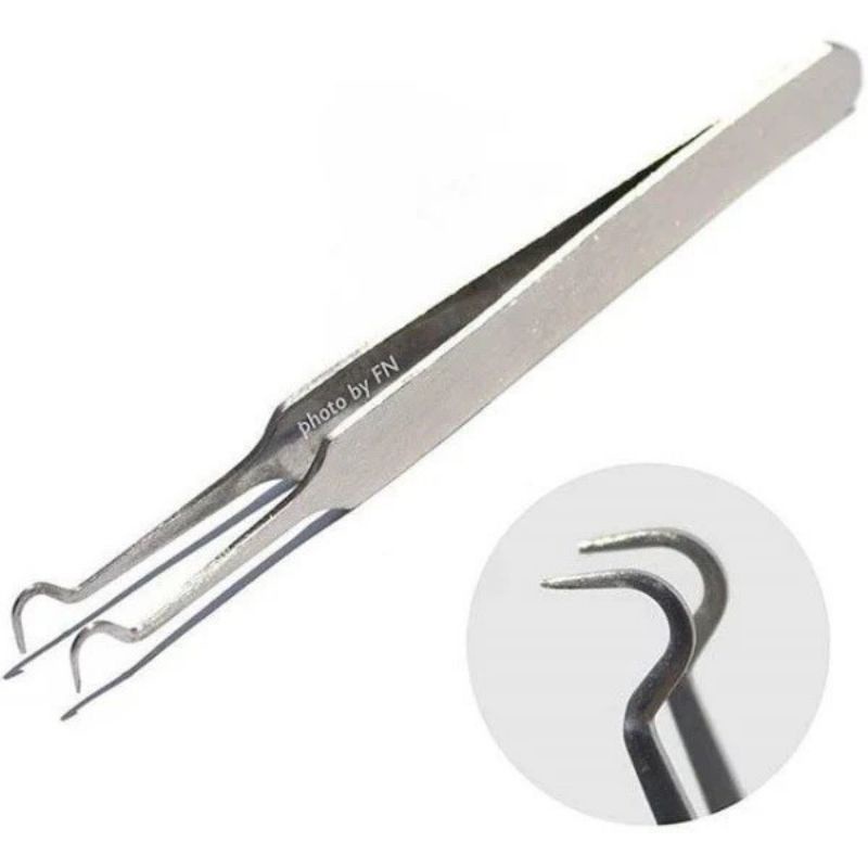 Pinset Jepit Komedo Stainless Steel Blackhead Tweezer / Alat Capit