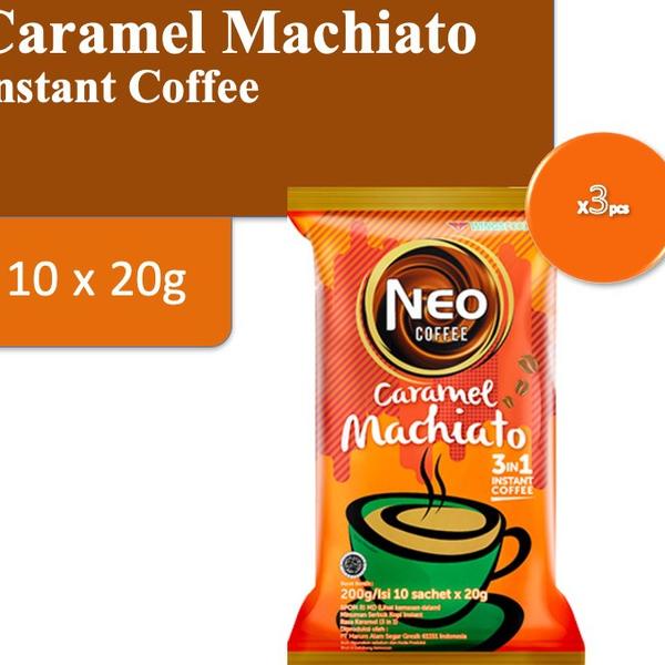 

ざ Neo Coffee Kopi Instan Caramel Machiato 3 x 200 gr √