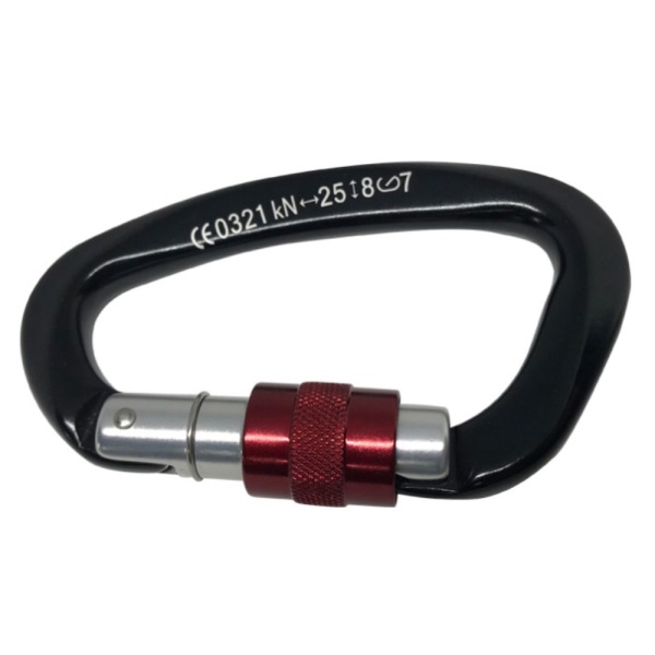 

Dijual Professional Climbing Karabiner Aluminium Quickdraw D Shape - Black Murah