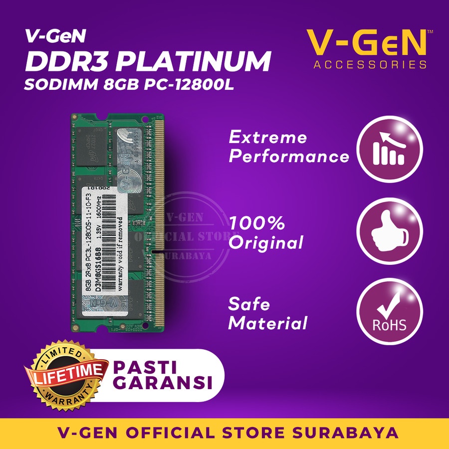 Sodim DDR3L 8G 12800/1600 Mhz Platinum V-GeN