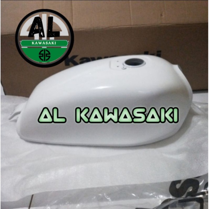 tangki tengki bensin fuell tank kawasaki w 175 tr w175 tr w175tr putih original