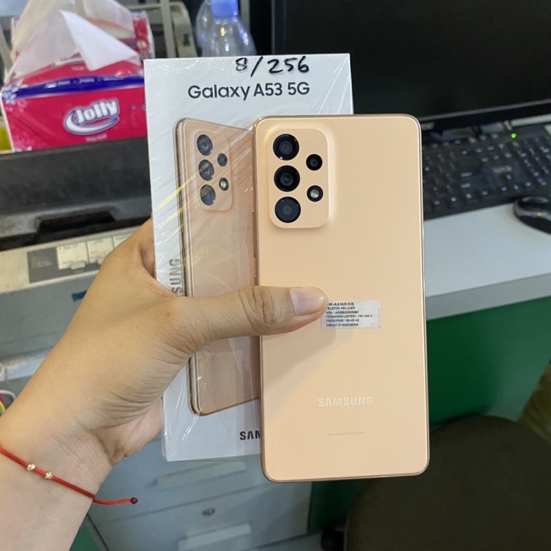Samsung A53 5g 8/256gb second bekas pakai resmi sein normal fullset original