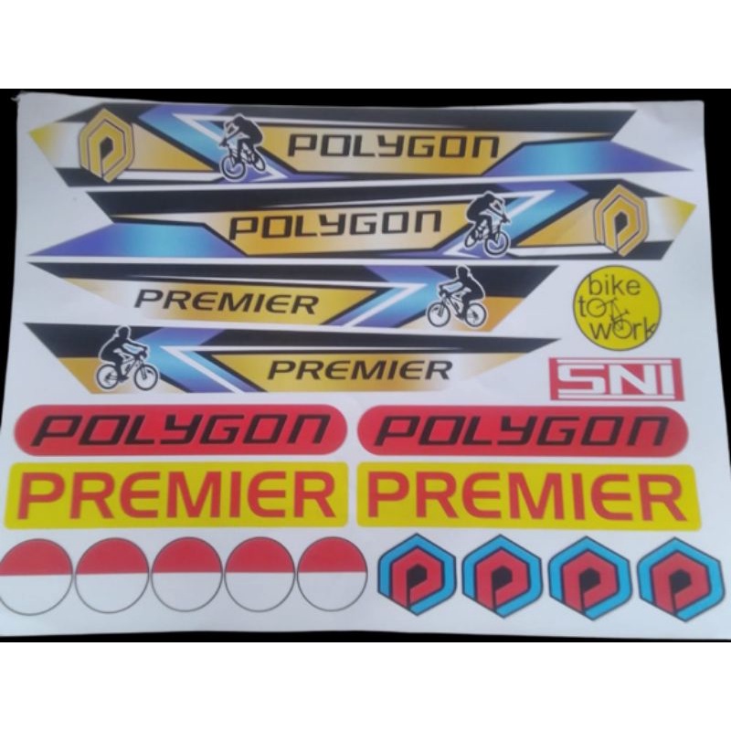 Sticker Striping Polygon Premier