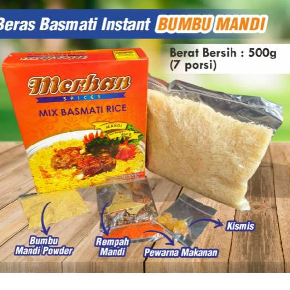 

ゑ Beras Basmati Instan Bumbu Mandi Merhan Basmati Rice ㊦