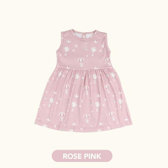 Mooi Dress Anak Perempuan Printed Sleeveless Dress