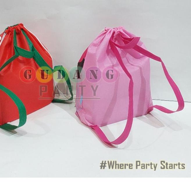 

DFE☘ Spunbond Ransel/Goody Bag Ultah/Tas Ultah/Tas Souvenir/Tas Bingkisan Bagus Dipakai