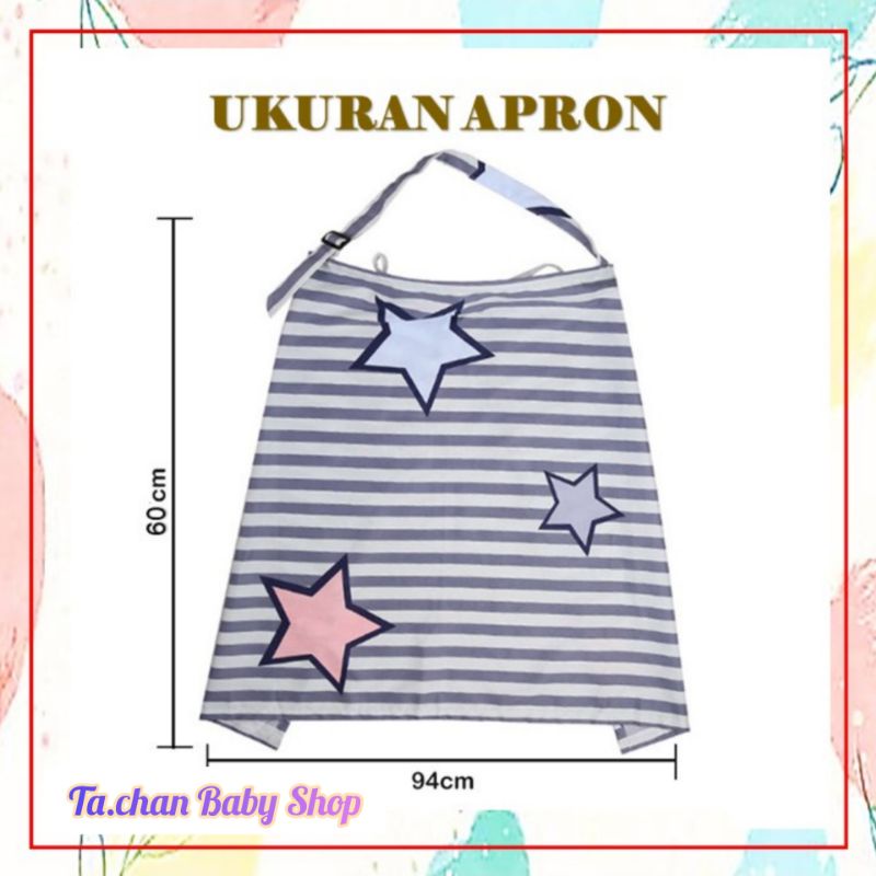 Apron Menyusui / Nursing cover /celemek menyusui /kain penutup busui /kain penutup ibu pumping ASI / cover stroller