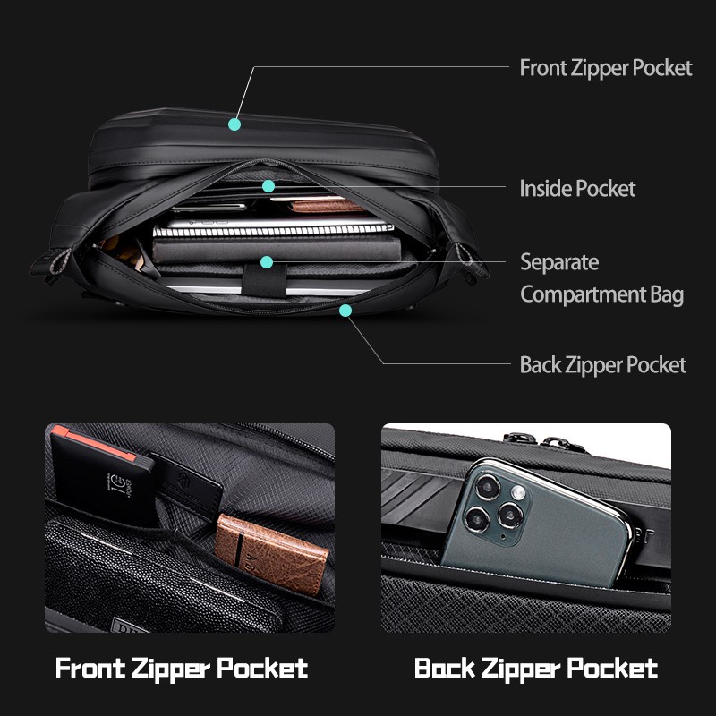 Y00013 Tas Selempang Sling Bag Pria Cowok Hardcase Waterproof Y0013