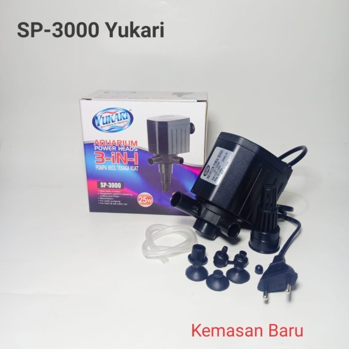 [COD] Pompa Aquarium Power Heads 3IN1 Filter Celup YUKARI SP 3000 25 Watt