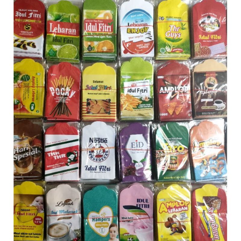 

(10pcs) amplop lebaran karakter