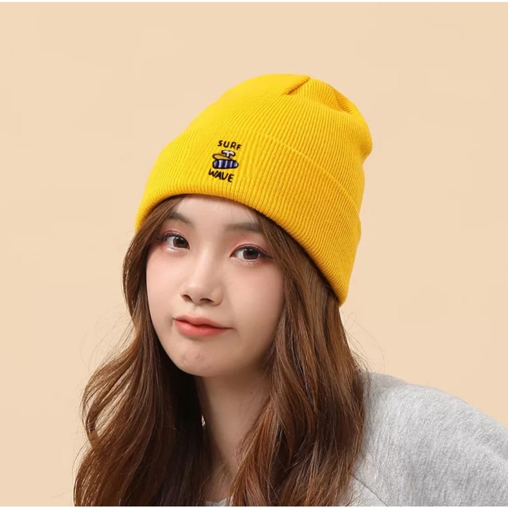 New Kupluk Beanie Hat Short cap Stussy Bahan Rajut Import Tebal Kupluk Pria Wanita Terlaris