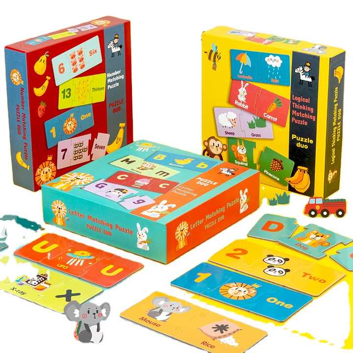 LEVELED PUZZLE 3IN1/PERMAINAN TEKA-TEKI ANAK/WORD SOLITAIRE PUZZLE (PUZZLE DUO)