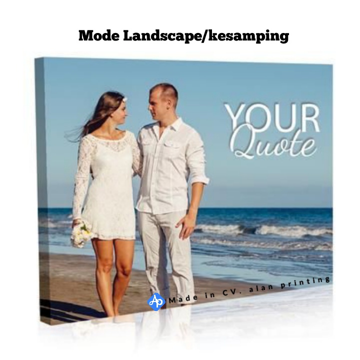 CETAK 2 FOTO 60X90 PLUS BINGKAI KAYU MDF 9MM TEBAL NON COD ads