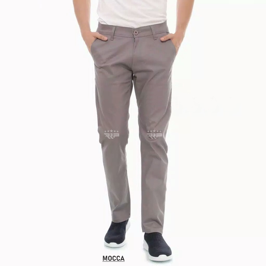 CELANA CHINOS PANJANG PRIA REGULAR-FIT