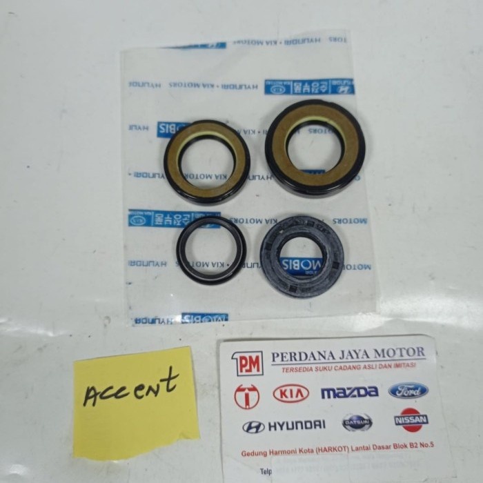 [READY] Seal Kit Power Steering Rack Hyundai Accent Verna Avega Atoz Kia Visto - Accent - Perlengkap