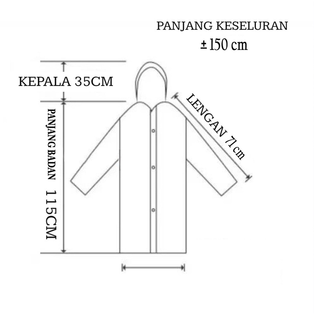 Jas hujan raincoat fashionable jubah outdor terusan yang bagus dan tebal eva pria wanita remaja plastik jumbo transparan bening ponco lucu lipat murah meriah