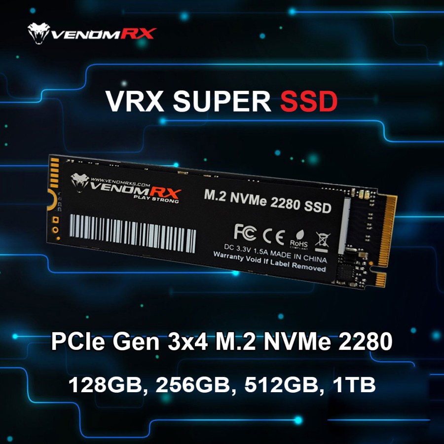 VenomRX Super SSD NVME  PCIe Gen3x4 M.2 2280