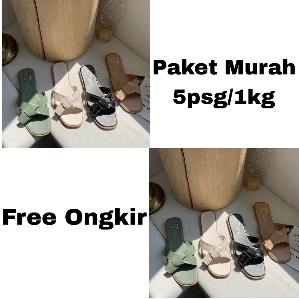 PAKET MURAH SANDAL WANITA F29 (5 PASANG/1KG)